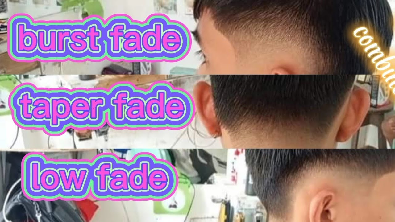 burst x taper x low fade ✂️ three types of haircuts combined in one head .