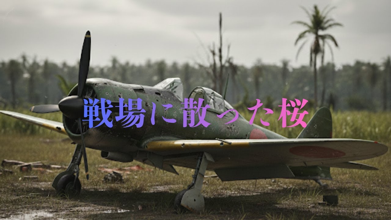 戦場に散った桜　「先人達が尊い犠牲で築いた平和を想う曲です」　　◆不思議、この曲微かにエンジン音？が・・・