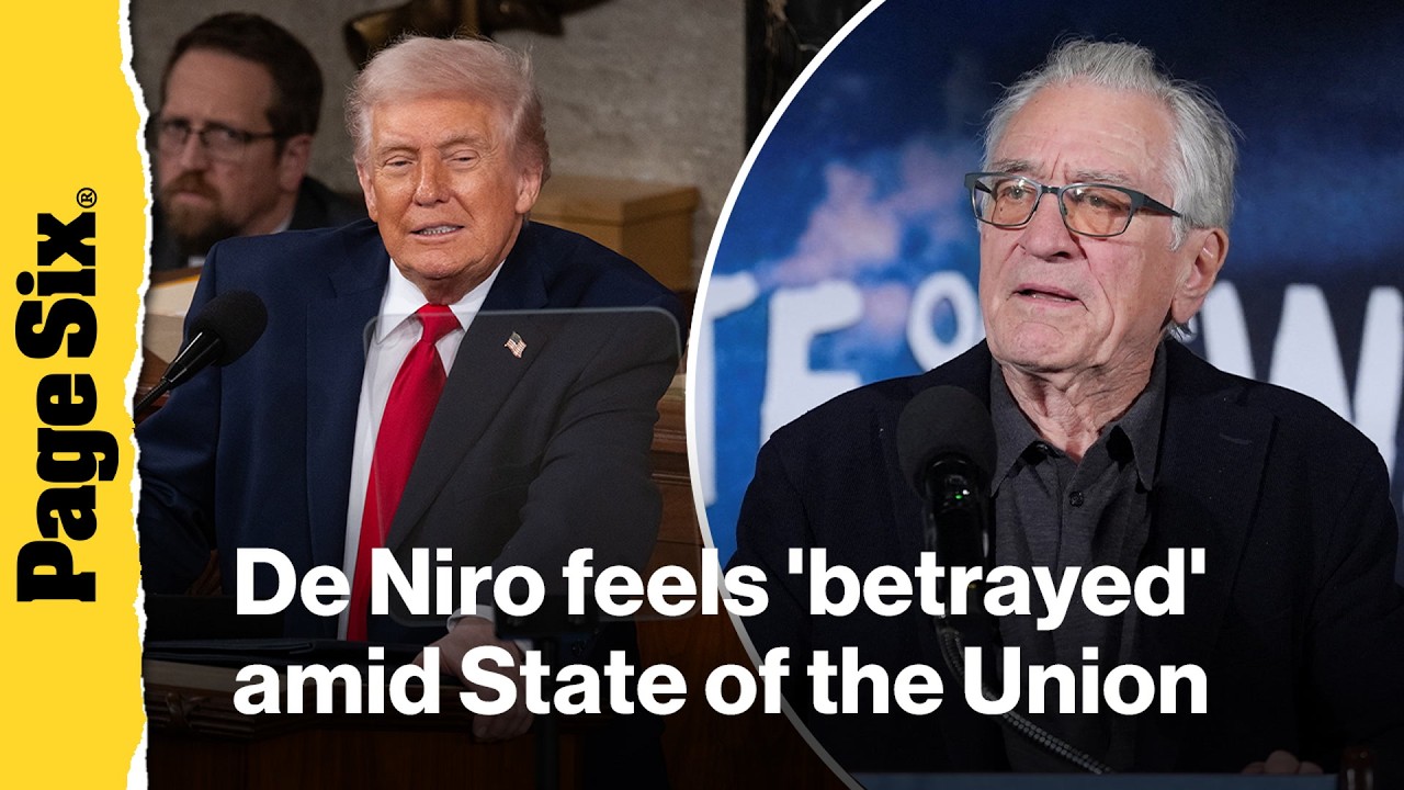 Robert De Niro says he feels 'betrayed by my country' at counter event to Trump's State of the Union