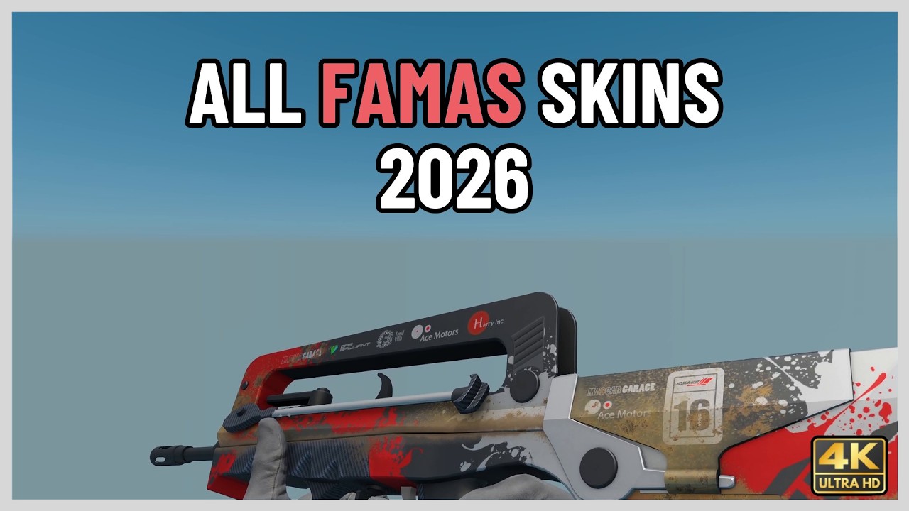 All FAMAS Skins + prices 2026 | CS2 In-Game [4K]