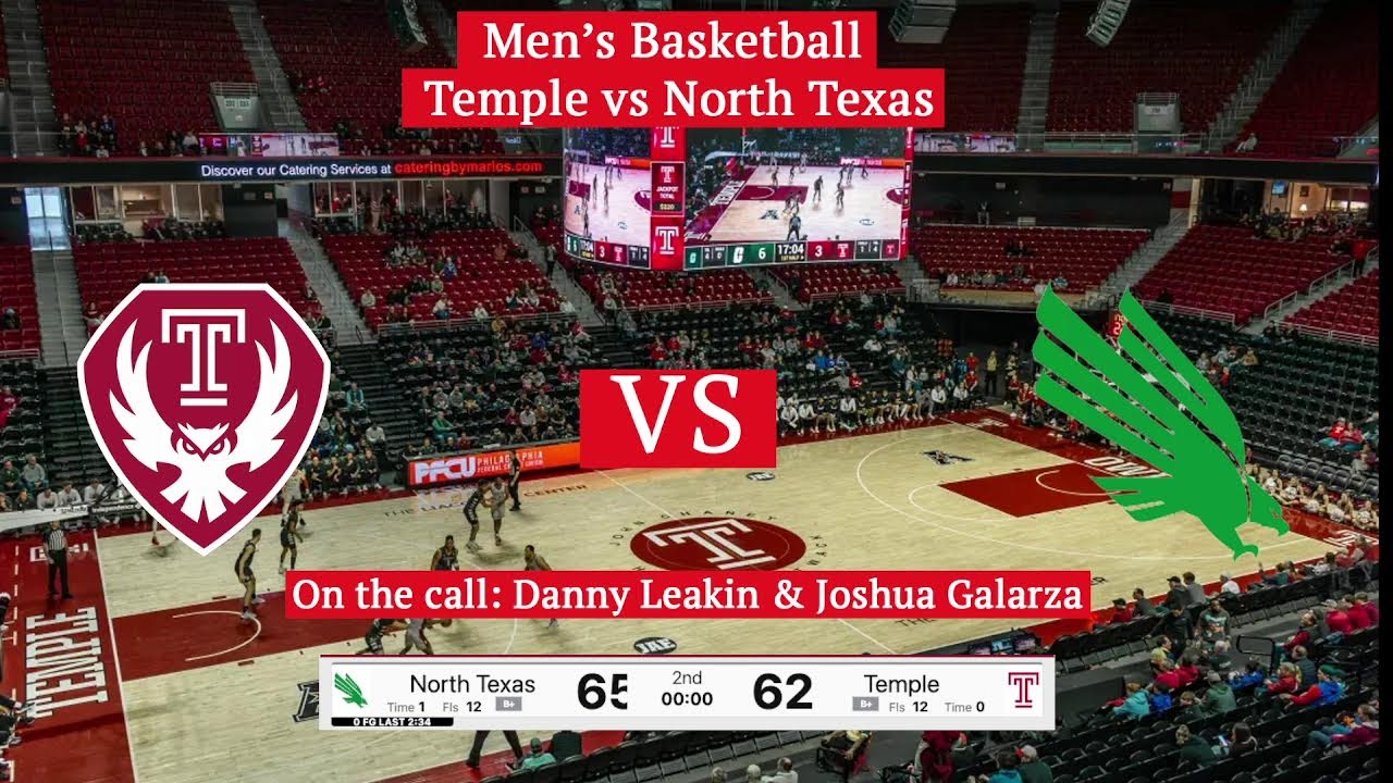 Men's Basketball Temple vs North Texas 2/15