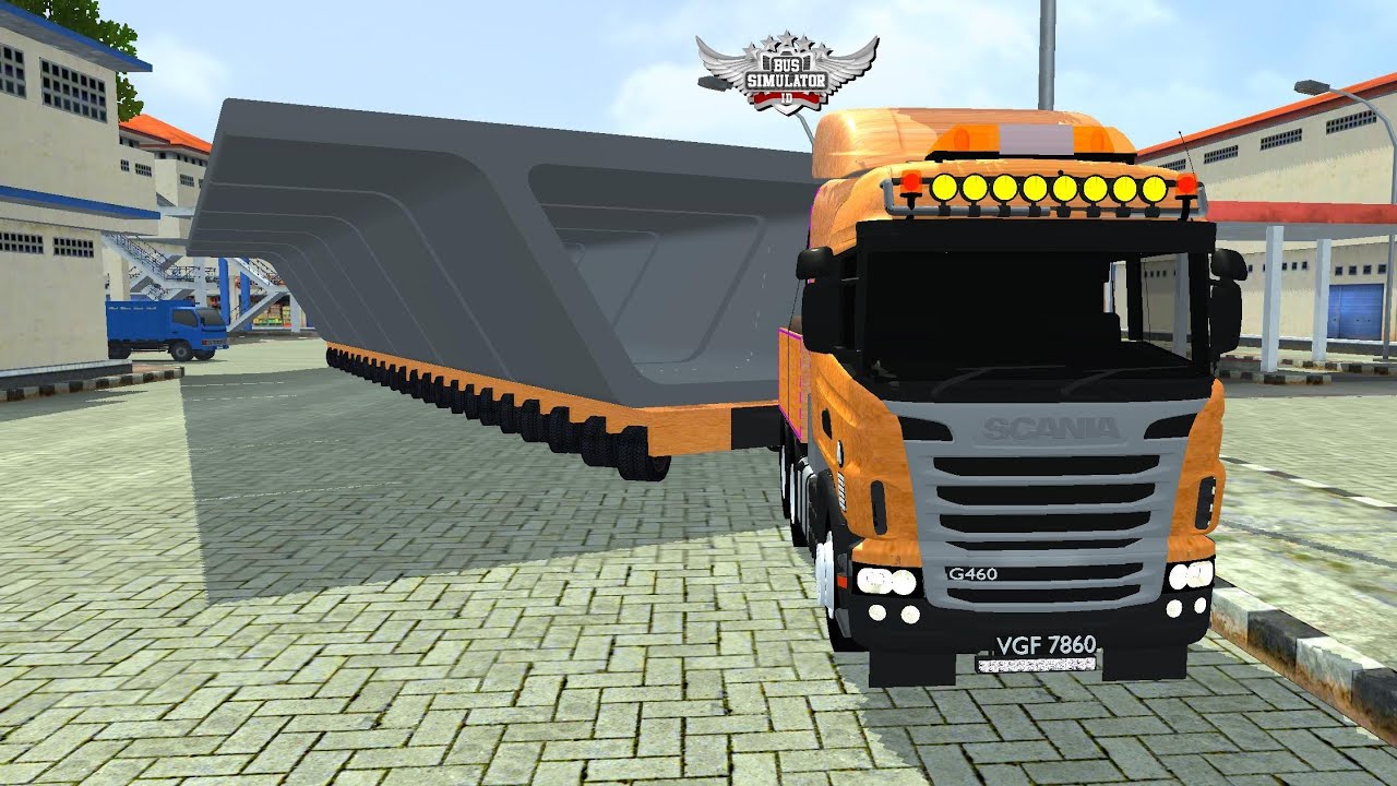 Bussid SCANIA Truck Trailer Driving Oversize Mod | Bus Simulator Indonesia