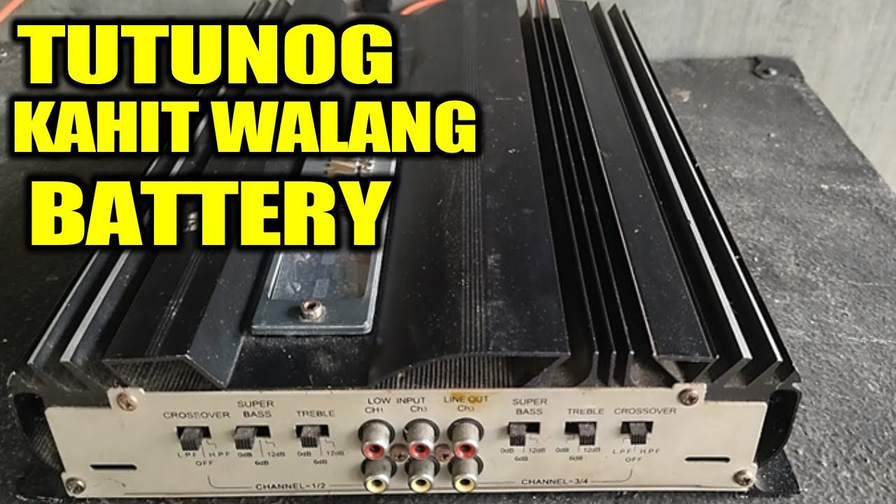 Car Amplifier Installation Using 12 Volts Transformer (Tagalog) | Christ Tronics