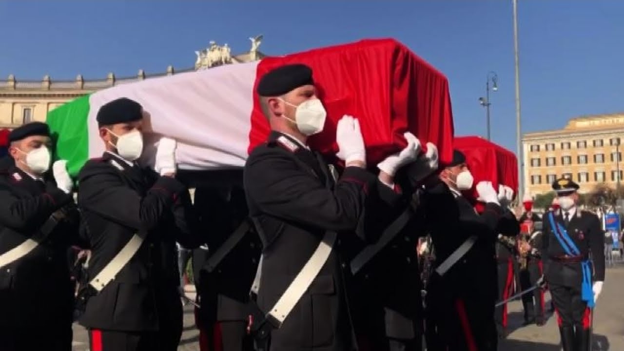 Funerali di Stato per Attanasio e Iacovacci, commozione e lacrime