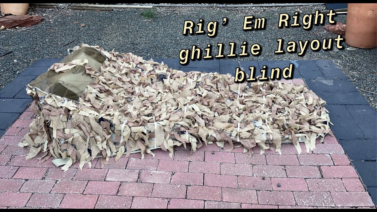 Rig 'Em Right Ghillie Layout Blind