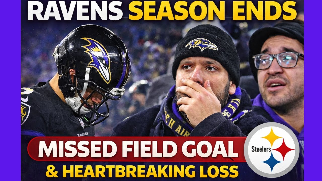 Ravens Season ENDS on Missed FG vs Steelers | Raw Fan Reaction After Heartbreaking Loss