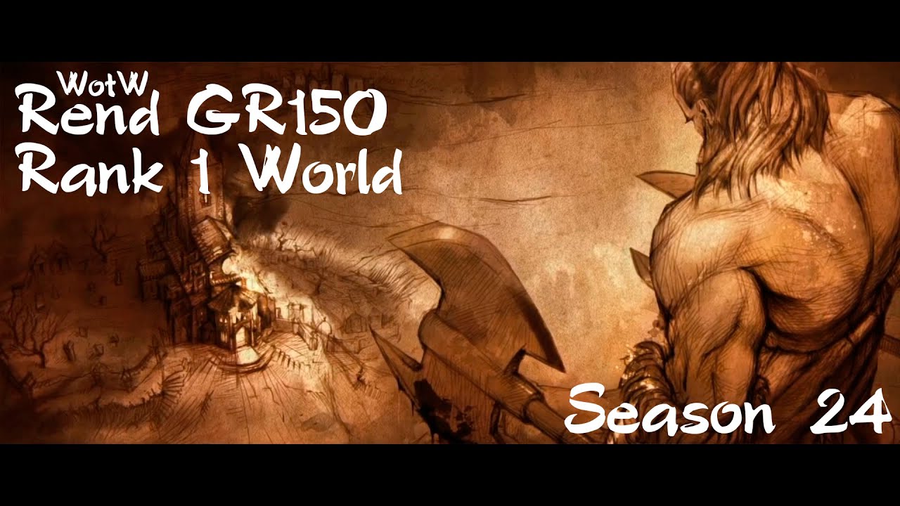 Diablo 3 Barbarian: WotW Rend Solo GR150 - Rank 1 World | Season 24