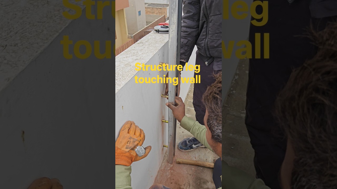 solar structure leg touching wall 🧱🧱🧱 😯