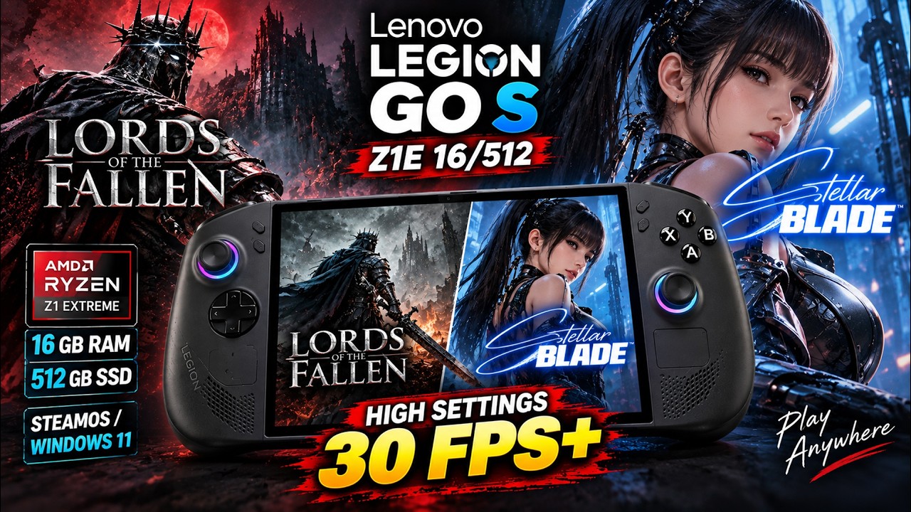 Legion Go S Z1E 16/512 - Lords Of The Fallen + Stellar Blade | High SETTINGS 30 FPS+