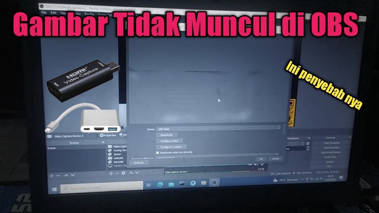 HDMI Video Capture tidak muncul gambar