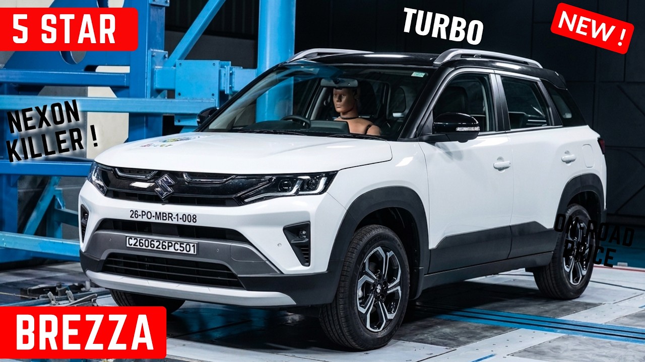 2026 Maruti Suzuki Brezza Facelift With 5 Star Safety  | Safer Than Tata Nexon | Price, All Features