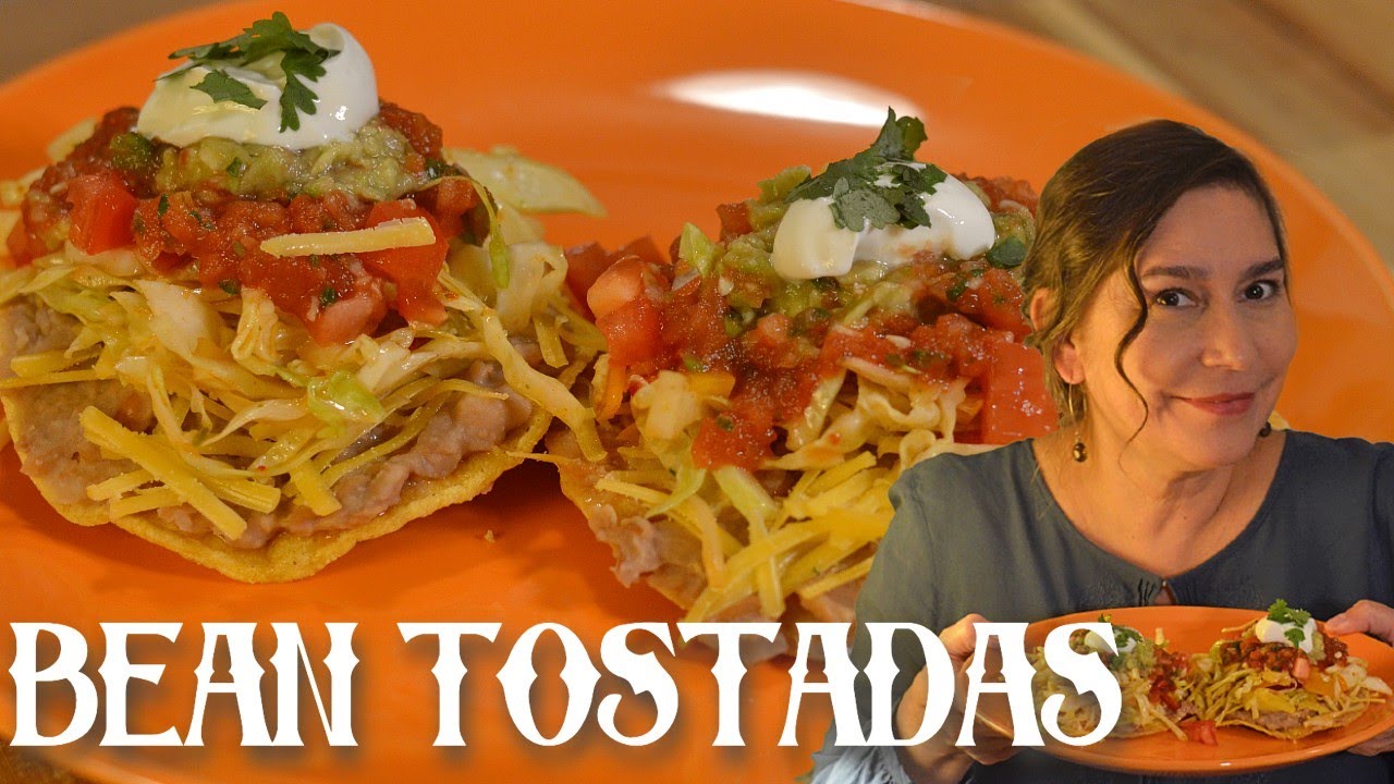 Bean Tostadas -- How to Make Quick & Easy Bean & Cheese Tostadas