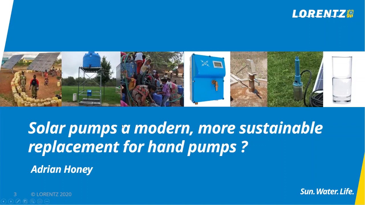 Webinar | Hand pump replacement - Sustainable solar pumps | LORENTZ