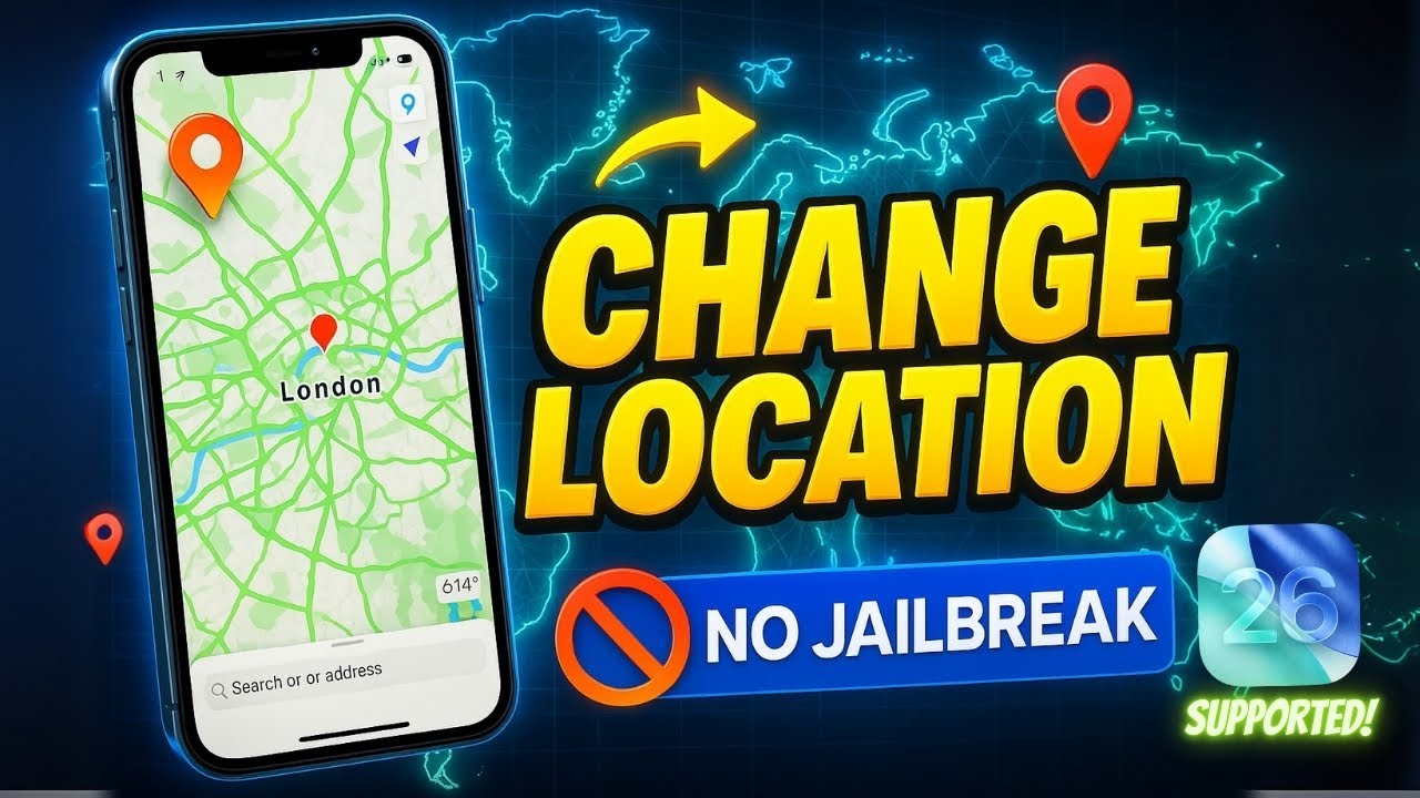 Как подделать местоположение GPS на iOS (работает на iOS 26 и более поздних версиях без сброса ме...