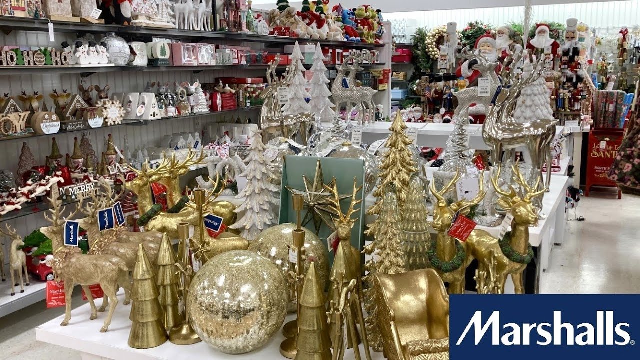 MARSHALLS CHRISTMAS DECORATIONS CHRISTMAS DECOR ORNAMENTS SHOP WITH ME SHOPPING STORE WALK THROUGH