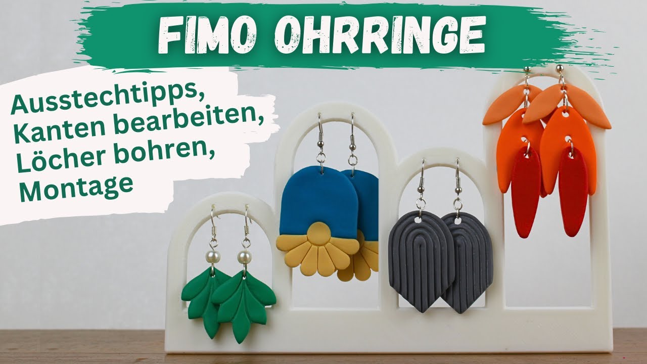 Fimo Ohrringe - Grundlagen f&uuml;r Anf&auml;nger
