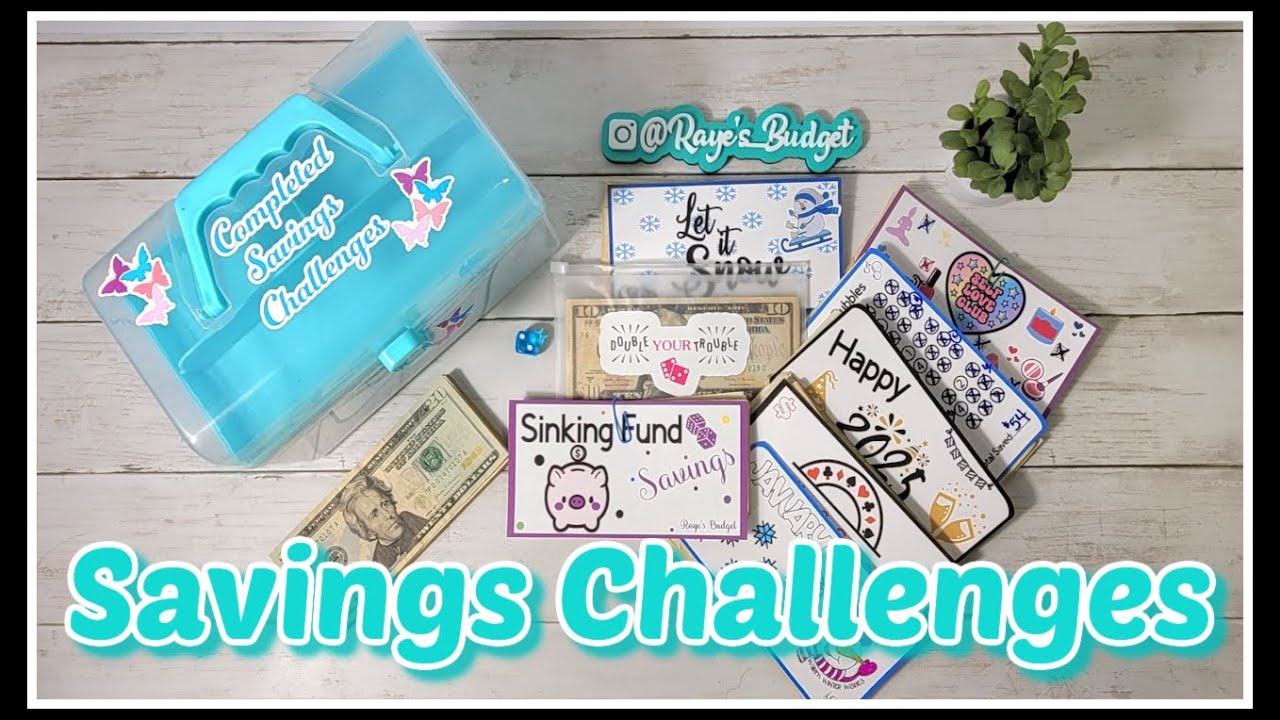 SAVE DAY SUNDAY 🤑 | COMPLETING MULTIPLE CHALLENGES | MEET MY NEW COMPLETED SAVINGS CHALLEGES BOX
