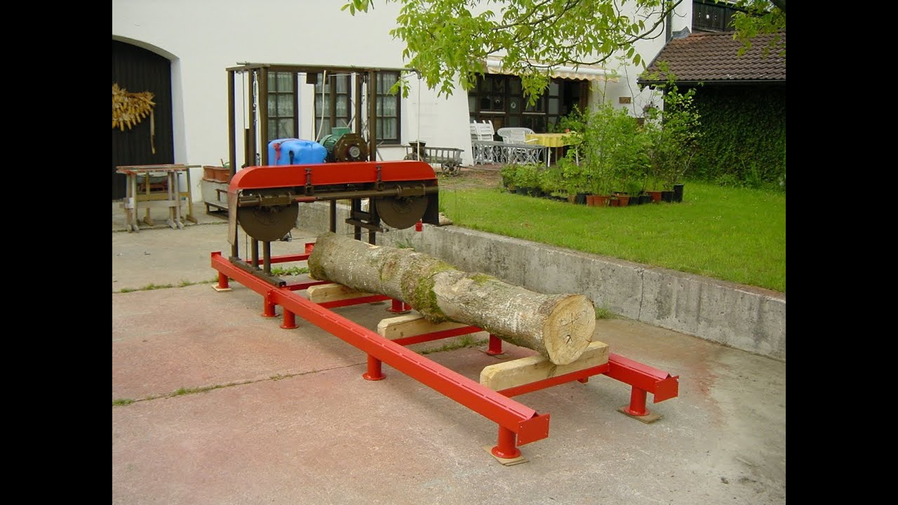 Blockbandsäge Eigenbau / Homemade bandsaw mill