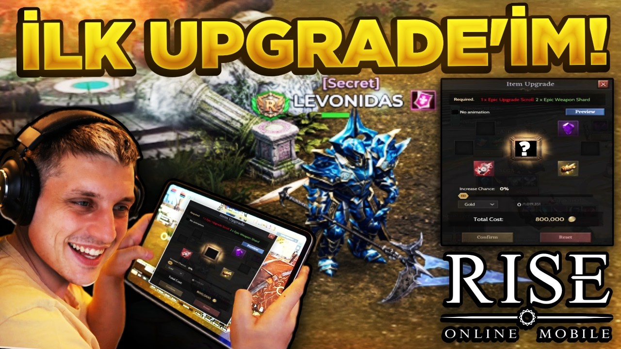 SERVER'DA GB BİTTİ! UPGRADE'LER BAŞLASIN! RISE ONLINE MOBİL WARRIOR 70'E ATTIK GRUP DUNGEON LEVO