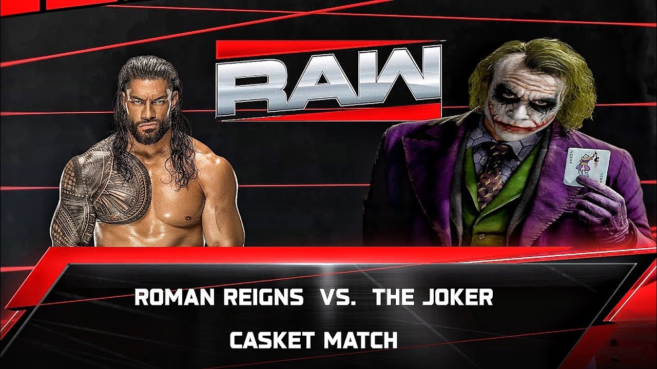 Roman Reigns Vs The Jocker - Casket Match At WWE RAW