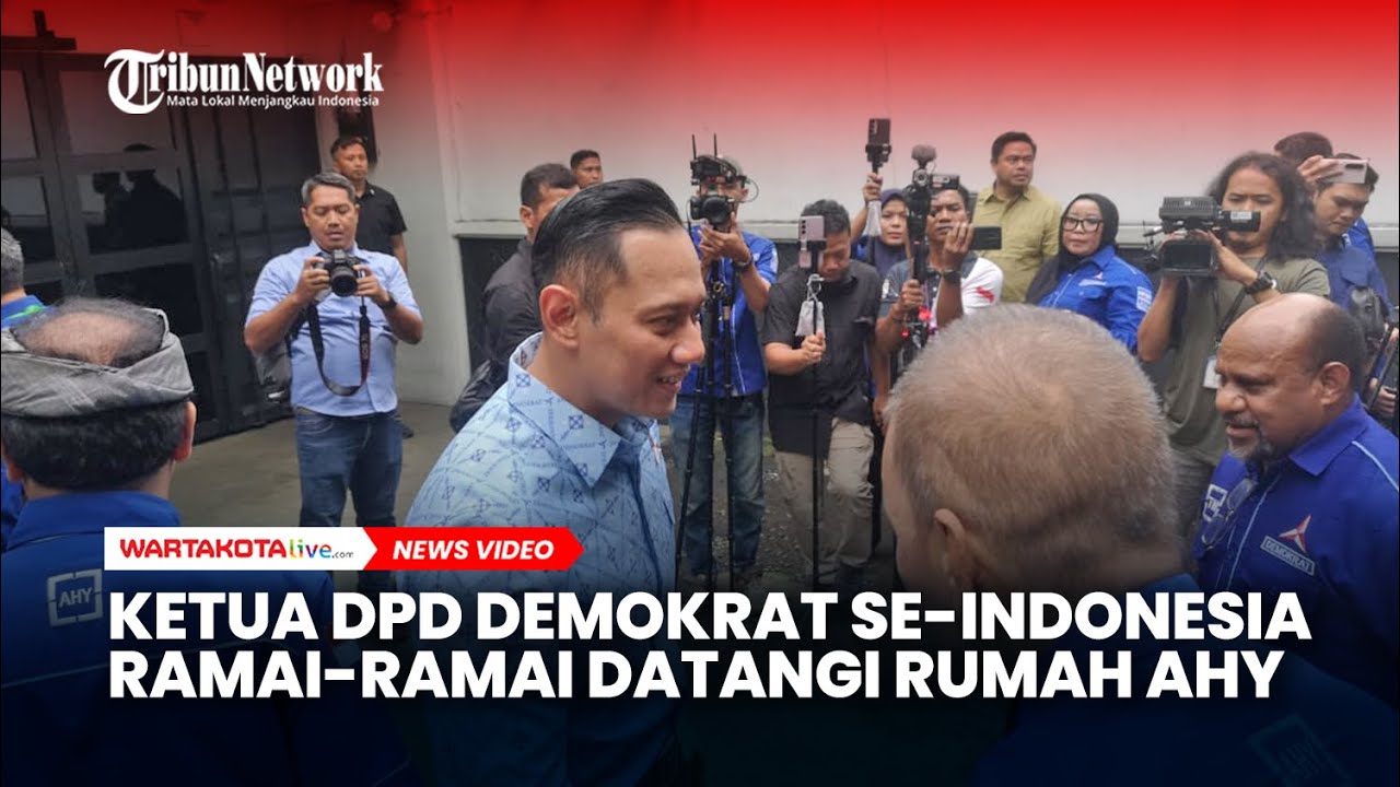 Jelang Kongres ke-6, Ketua DPD Demokrat Se-Indonesia Ramai-ramai Datangi Rumah AHY