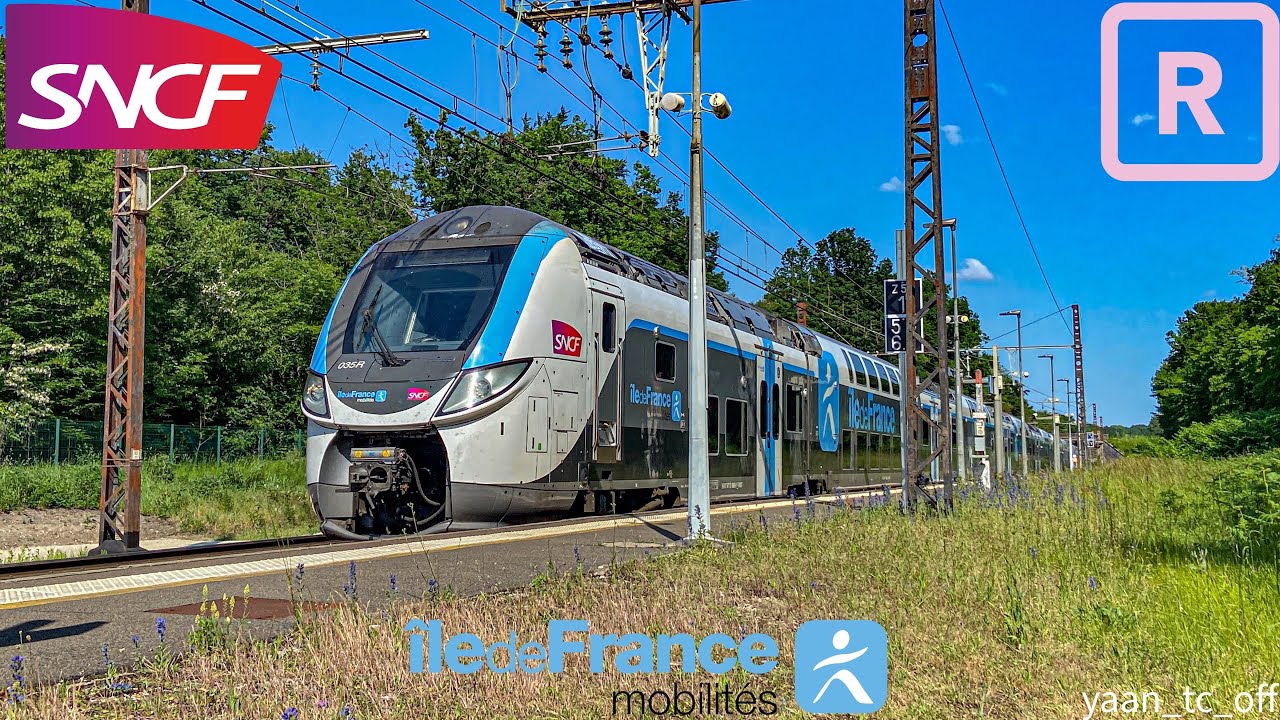 Les regio2n (Z57000) de la ligne R du Transilien.