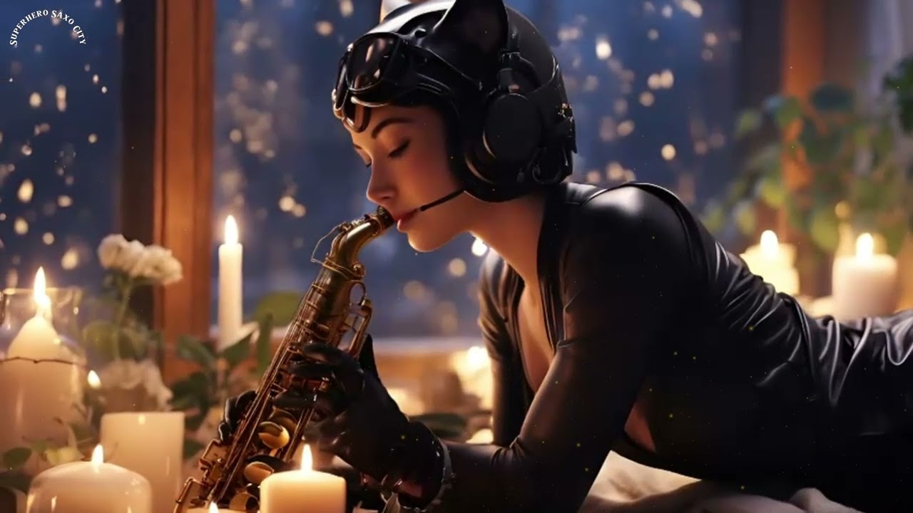 ambient music for sleep 🎼 #CatWoman 🎷🐈‍⬛ | Jazz Ambience - Cinematic🌿