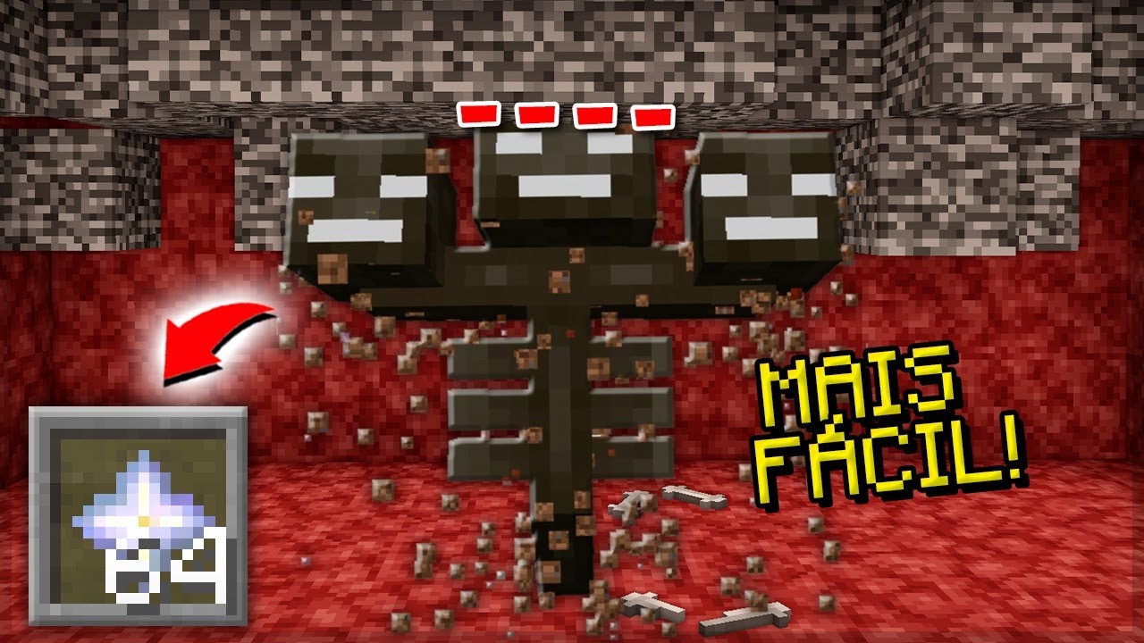 ✔ COMO MATAR o WITHER BOSS SUPER F&Aacute;CIL no MINECRAFT 😱