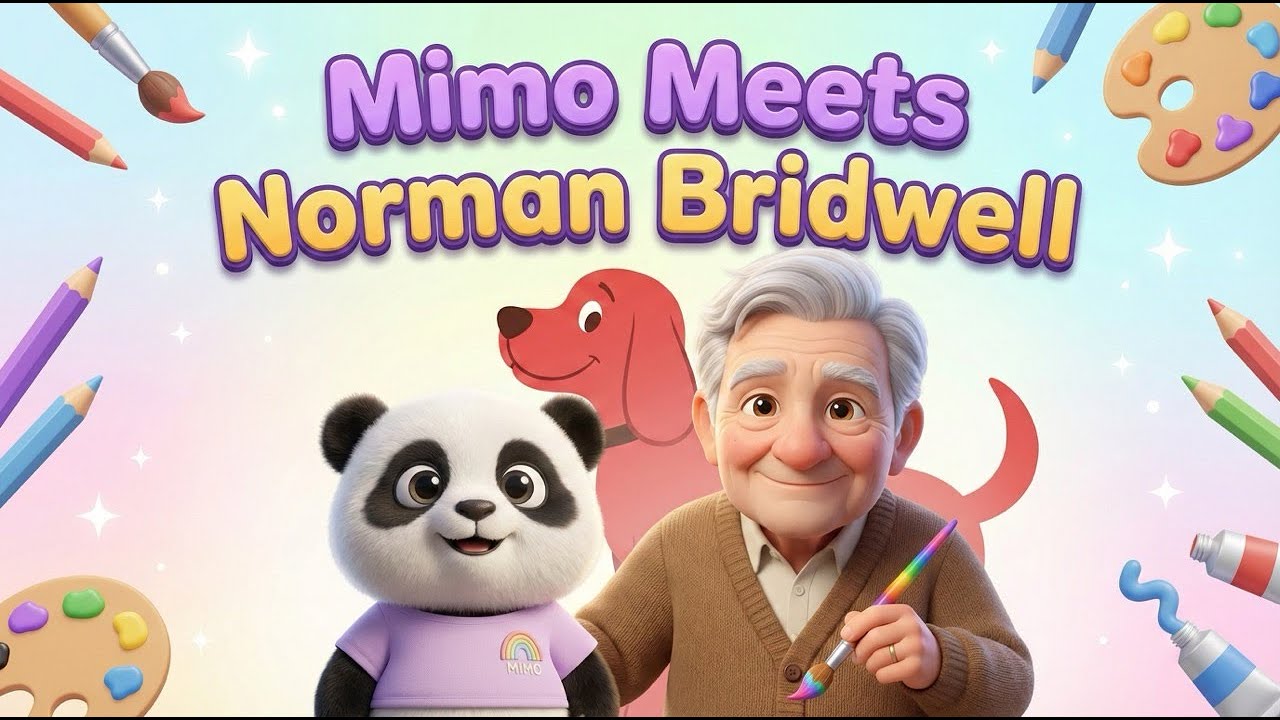 Mimo Meets Norman Bridwell 🐕 Bedtime Story for Kids + Sleep Music