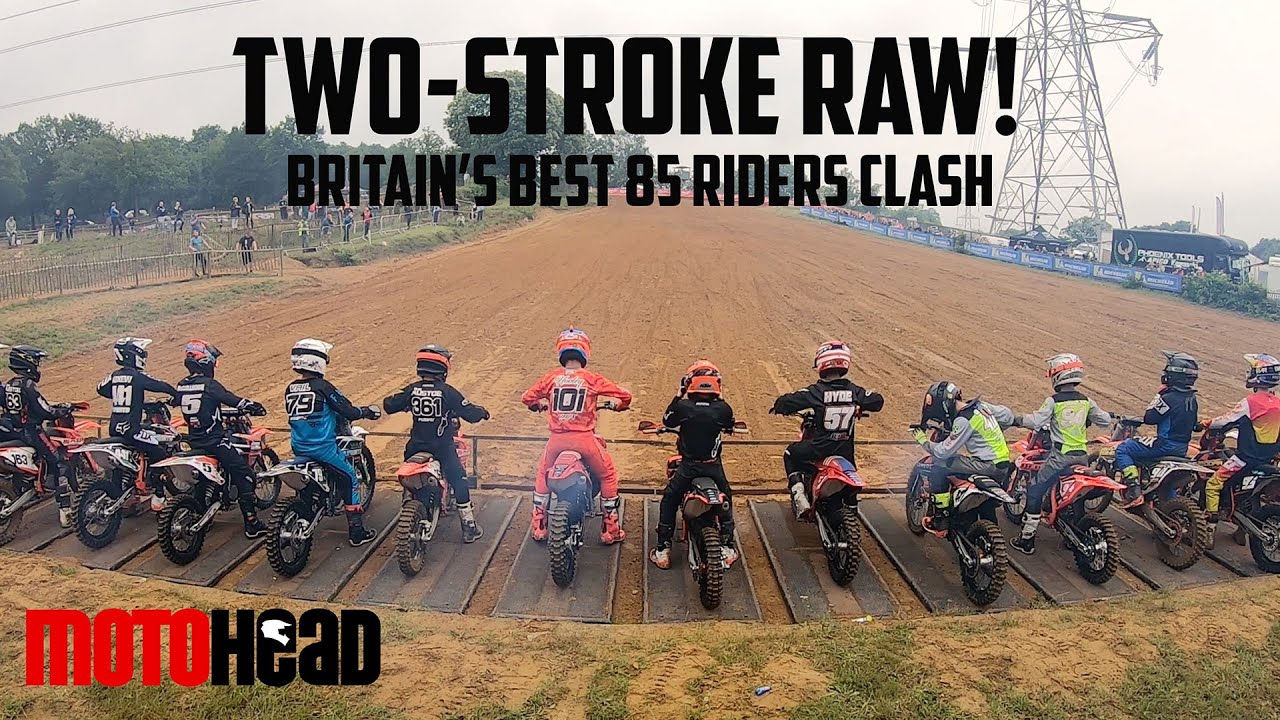 Raw talent: Britain's top 85cc stars battle it out in the MX Nationals