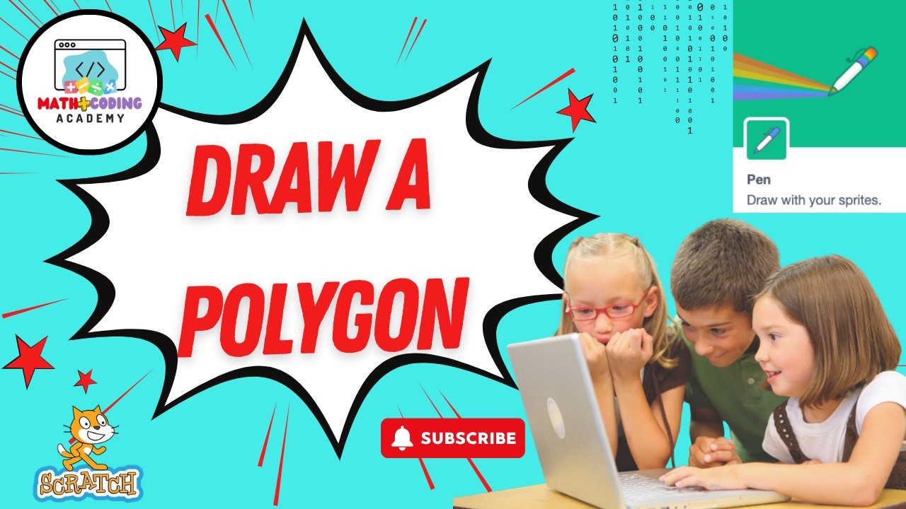 Draw Polygons in Scratch! | Uncle Dewan Teaches the Pen Extension
