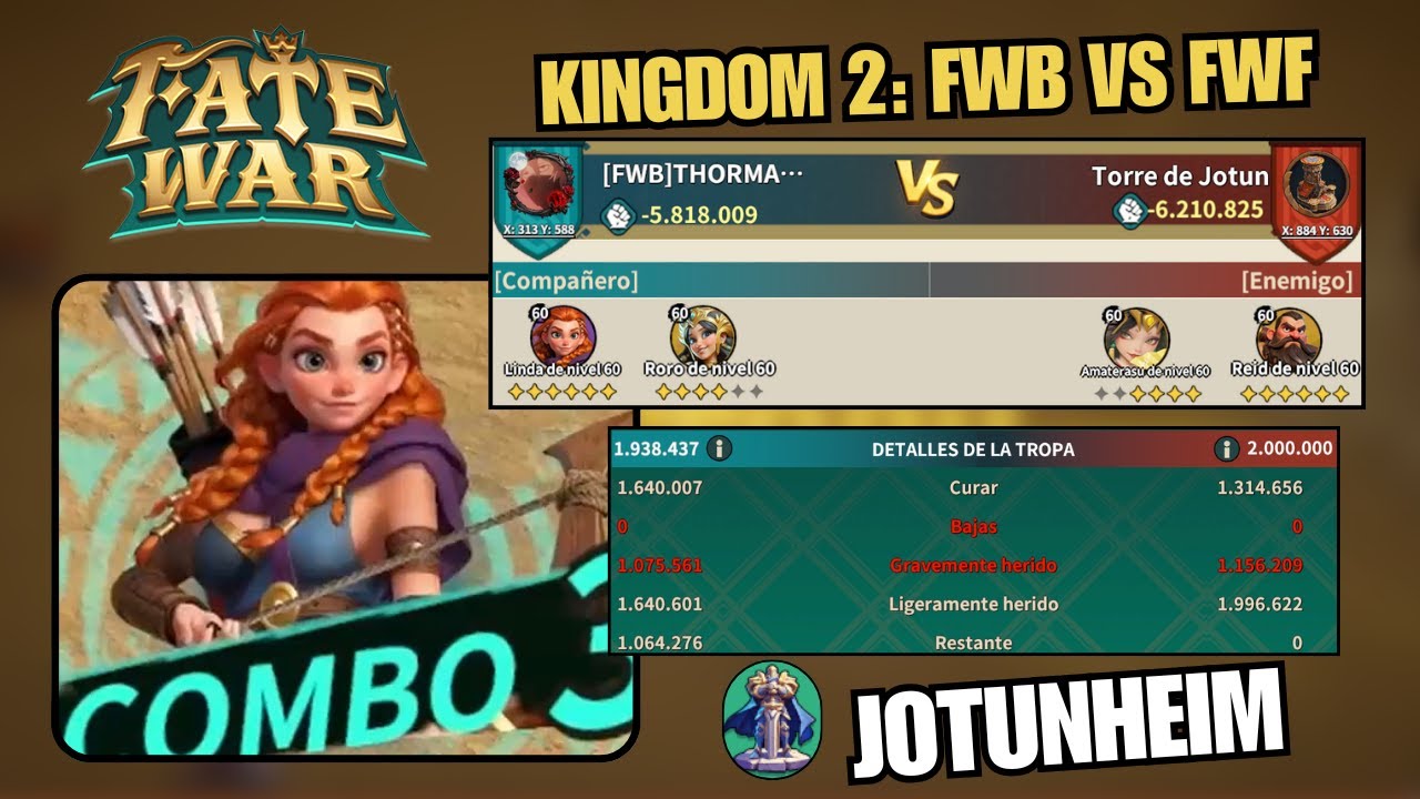 FATE WAR l Linda/Roro is GOOD? l FWF #2 vs FWB #2 (Jotunheim)