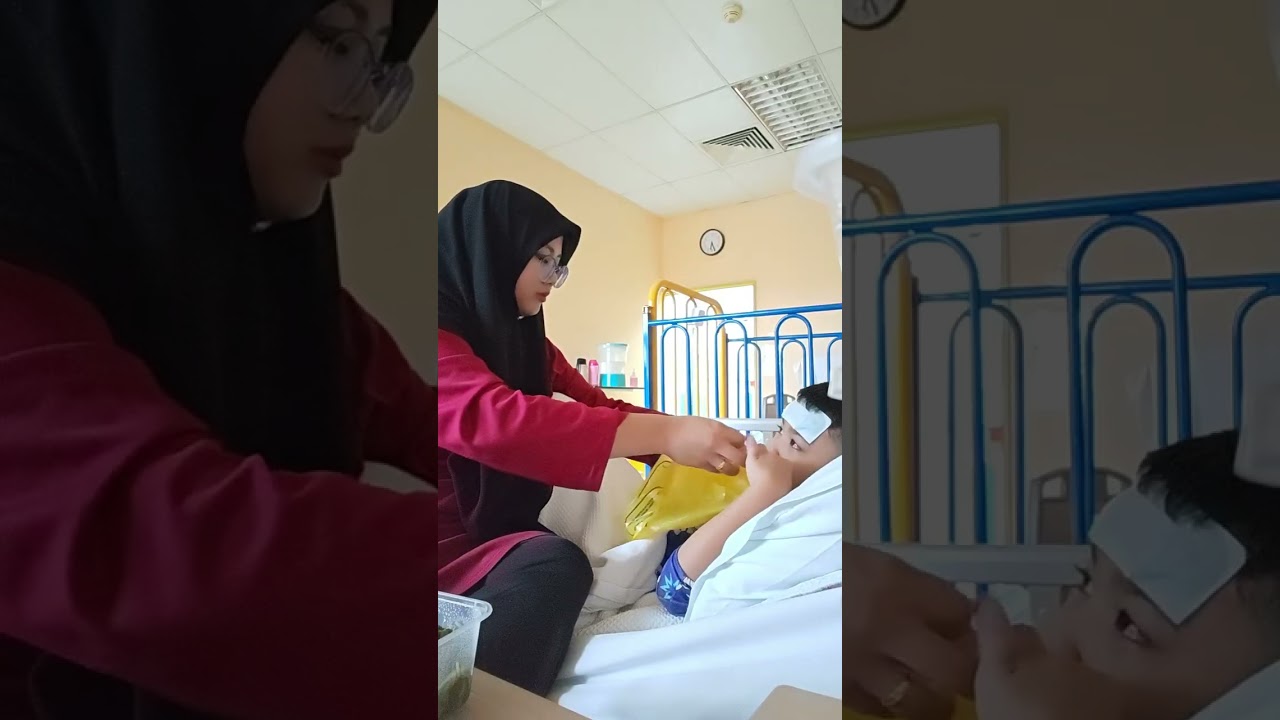 Aqil & naufal admit hospital