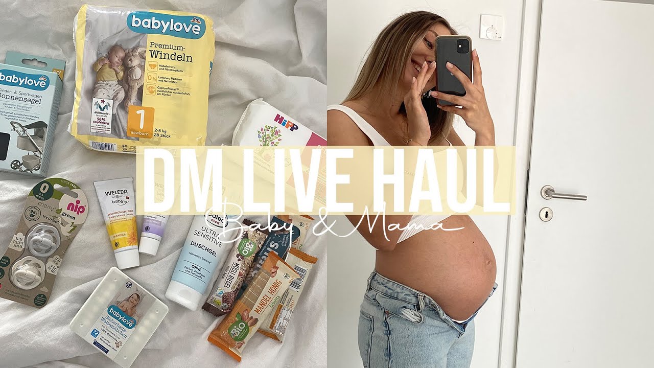 Komm mit mir zu DM |Wochenbett must-haves, Besorgungen für die Kliniktasche & Baby Erstausstattung