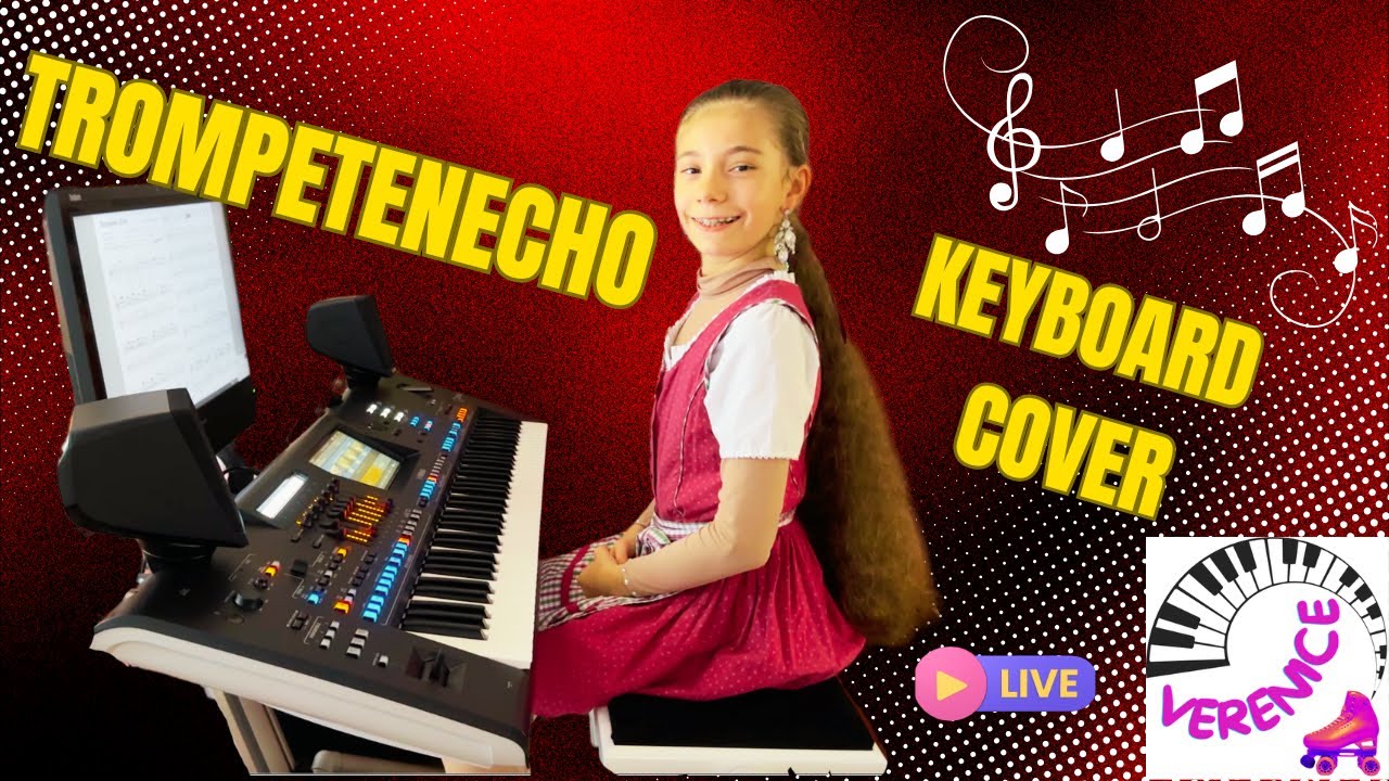 🎹Trompeten-Echo fröhliche Polka 🎺 Keyboard Cover | Yamaha Genos 2 | Verenice Heitsch (9 J) |