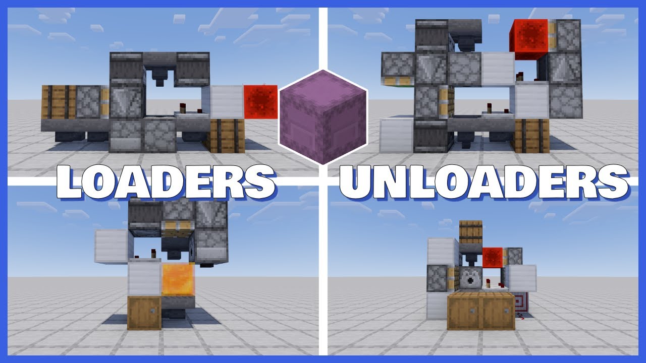 Minecraft EASY: загрузчики и разгрузчики ящиков Shulker