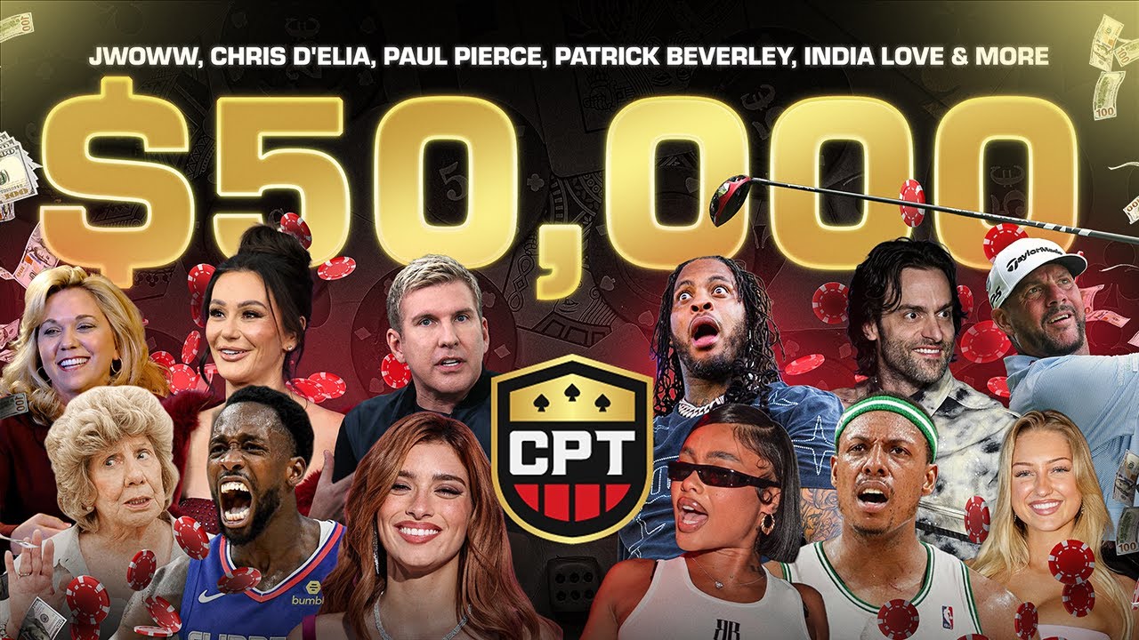 THE MOST EPIC POKER TOURNAMENT ON YOUTUBE | Celebrity Poker Tour