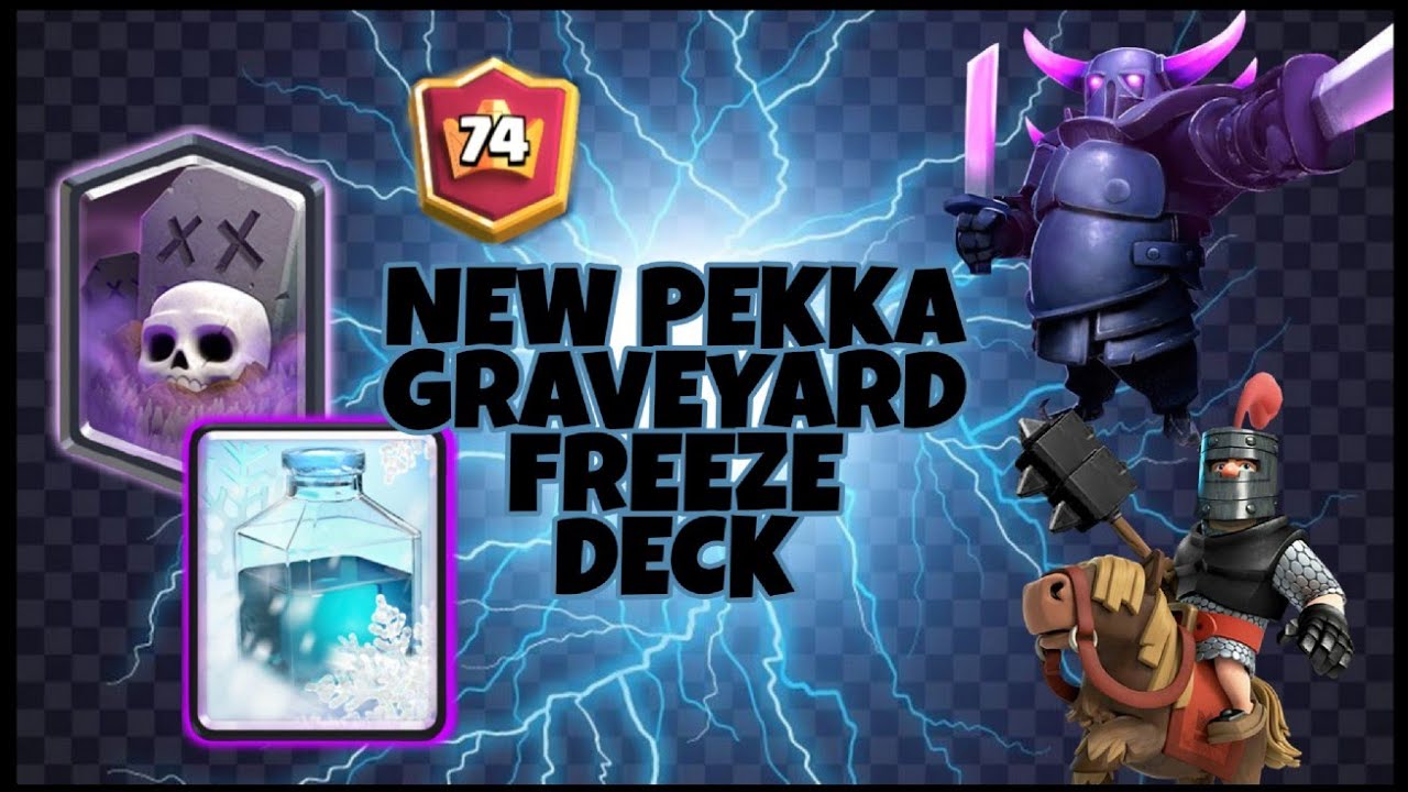 TOP 100 WITH PEKKA GRAVEYARD FREEZE DECK | CLASH ROYALE