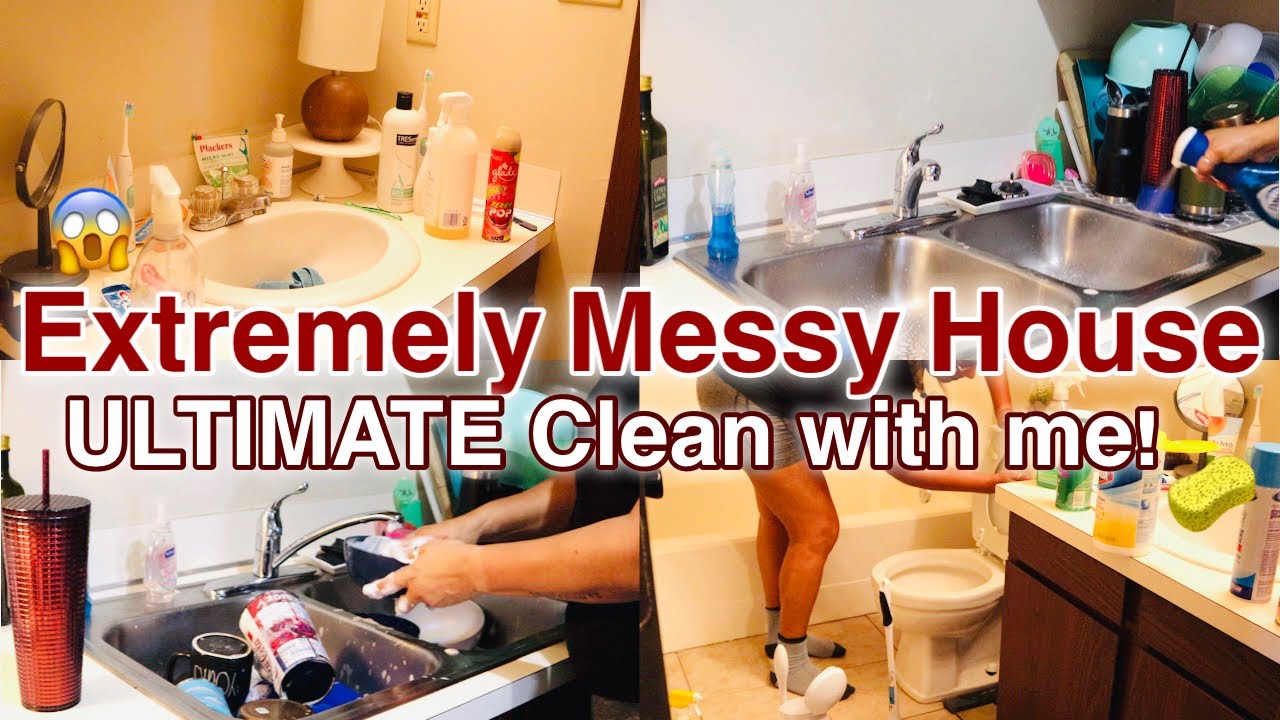 Extreme Clean With Me | Complete Disaster | Real Life Mess | Messy House Clean With Me 