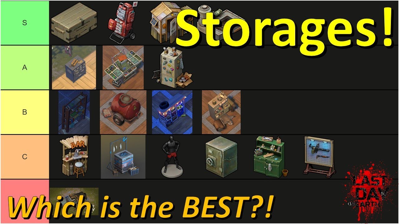 Which is the BEST Storage?! - Ranking Every Storage in Last Day on Earth: Survival