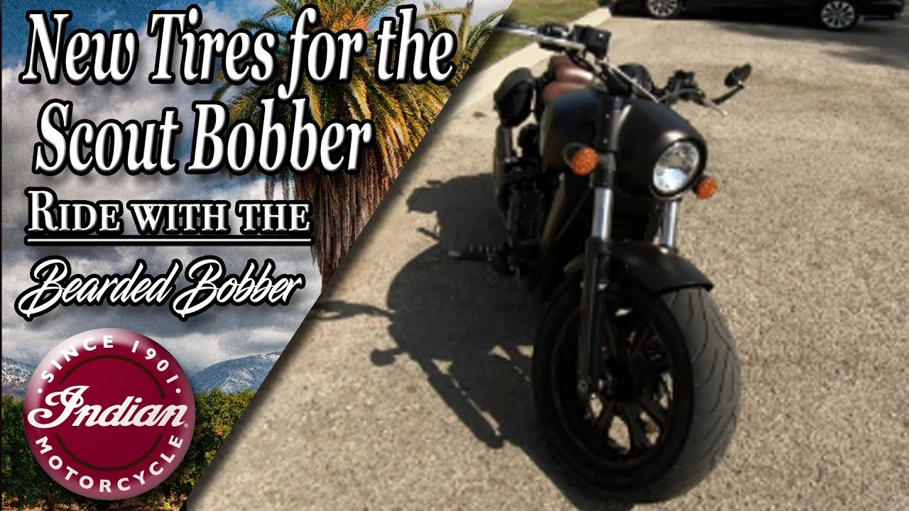 New Tires for the Indian Scout Bobber Michelin Commander II's