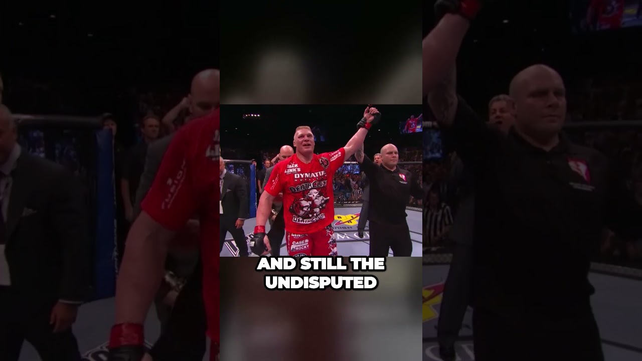 Victory Ceremony Brock Lesnar #mma #ufc