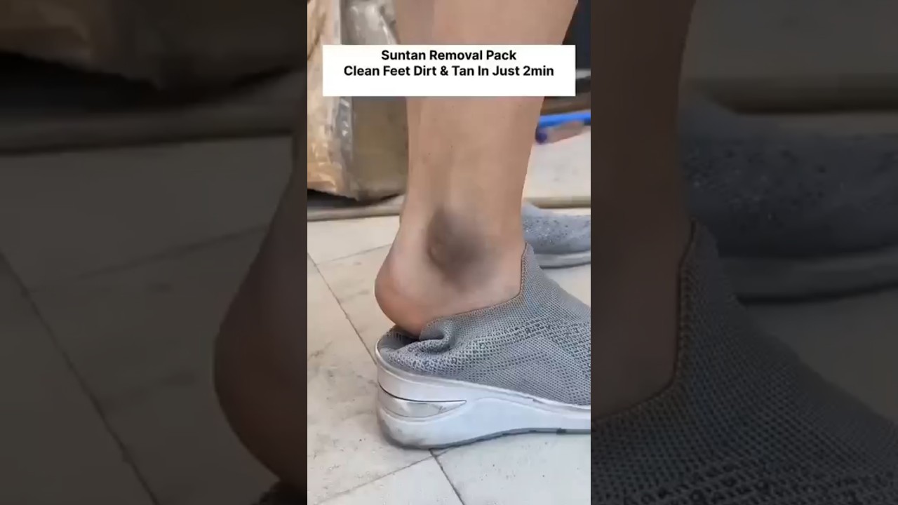 🔥Get Dark  Feet 5Minutes/Remove Dirt & Suntan Easily At Home/ 