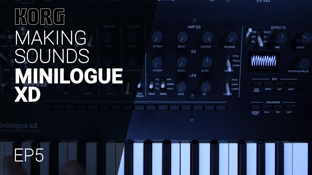 Создание звуков с помощью обучающего видео MINILOGUE XD — Эпизод 05 — Bell & V.Keys