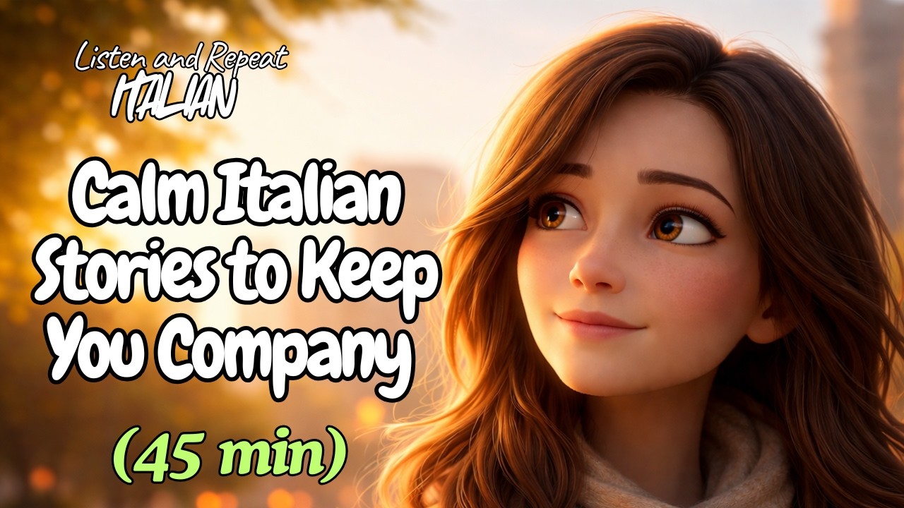 A Calm Italian Listening Space (45 min) – Learn while Listening #italianforbeginners #italian