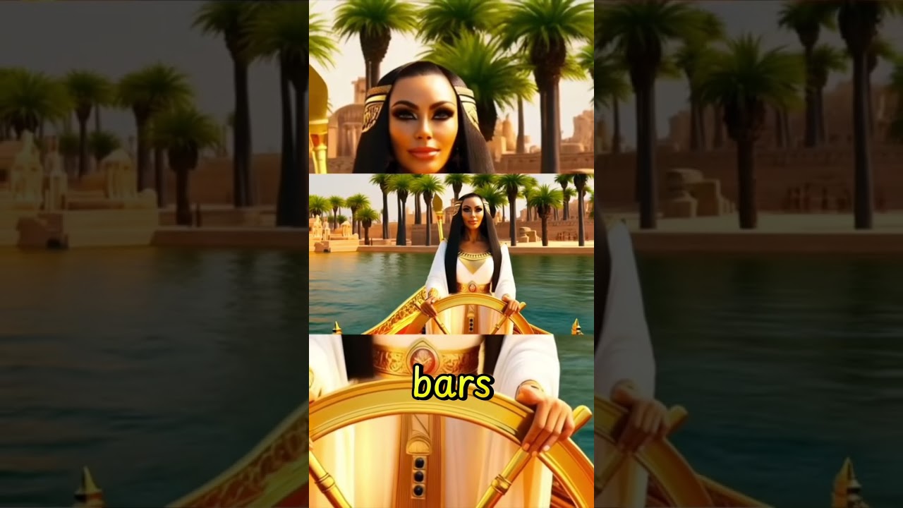 Kim Kardashian as Cleopatra #cleopatra #ancienthistory #ancientegypt #parody 