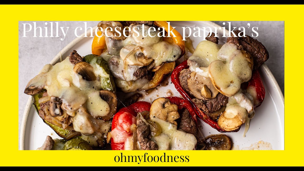 Philly Cheesesteak paprika's | OhMyFoodness