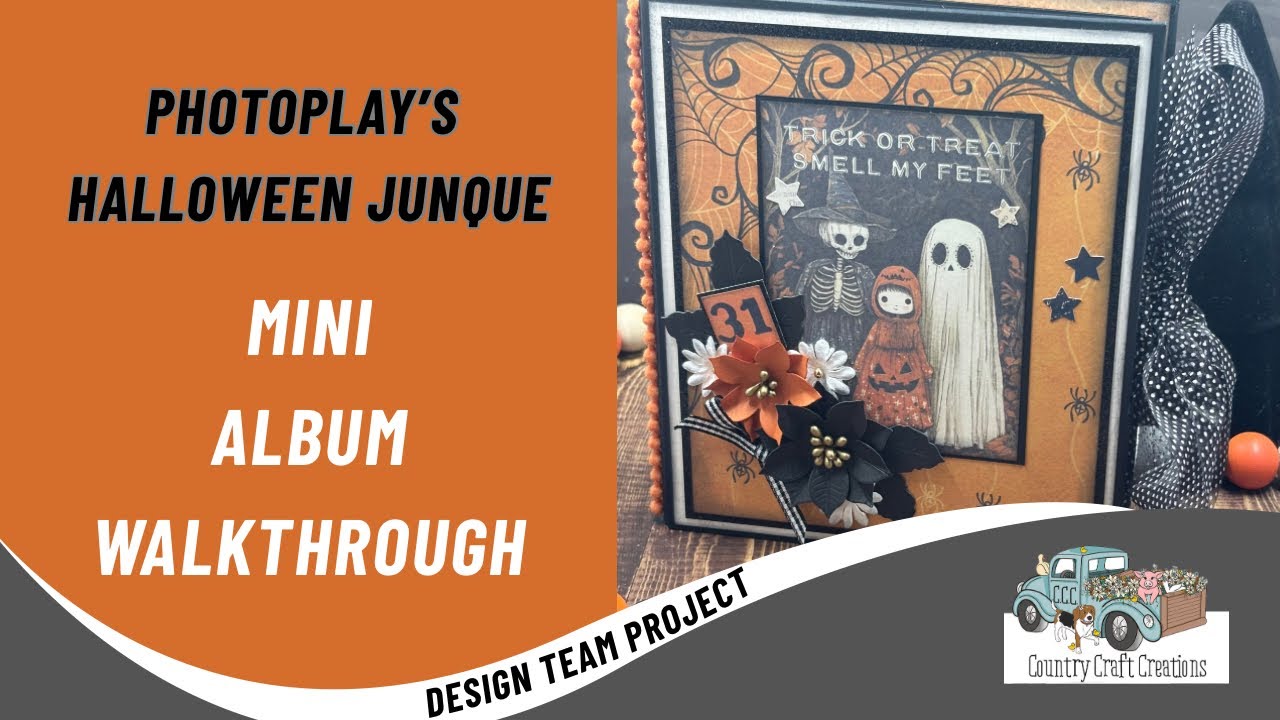 Прохождение мини-альбома &laquo;Хэллоуин&raquo; | Проект Country Craft Creations DT | PhotoPlay Halloween Junque