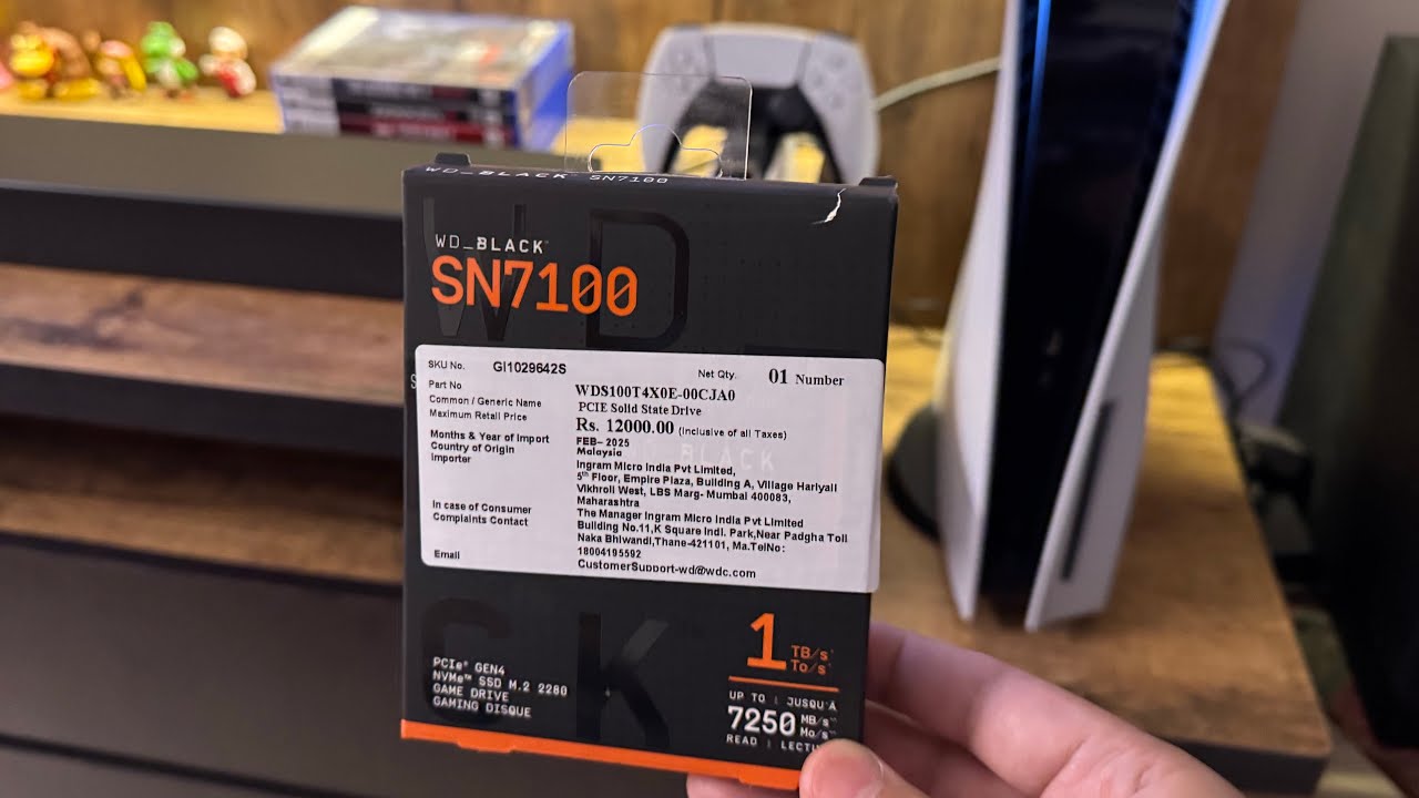 WD Black SN7100 - Installing SSD with Heatsink in PS5. | PS5 storage upgrade!