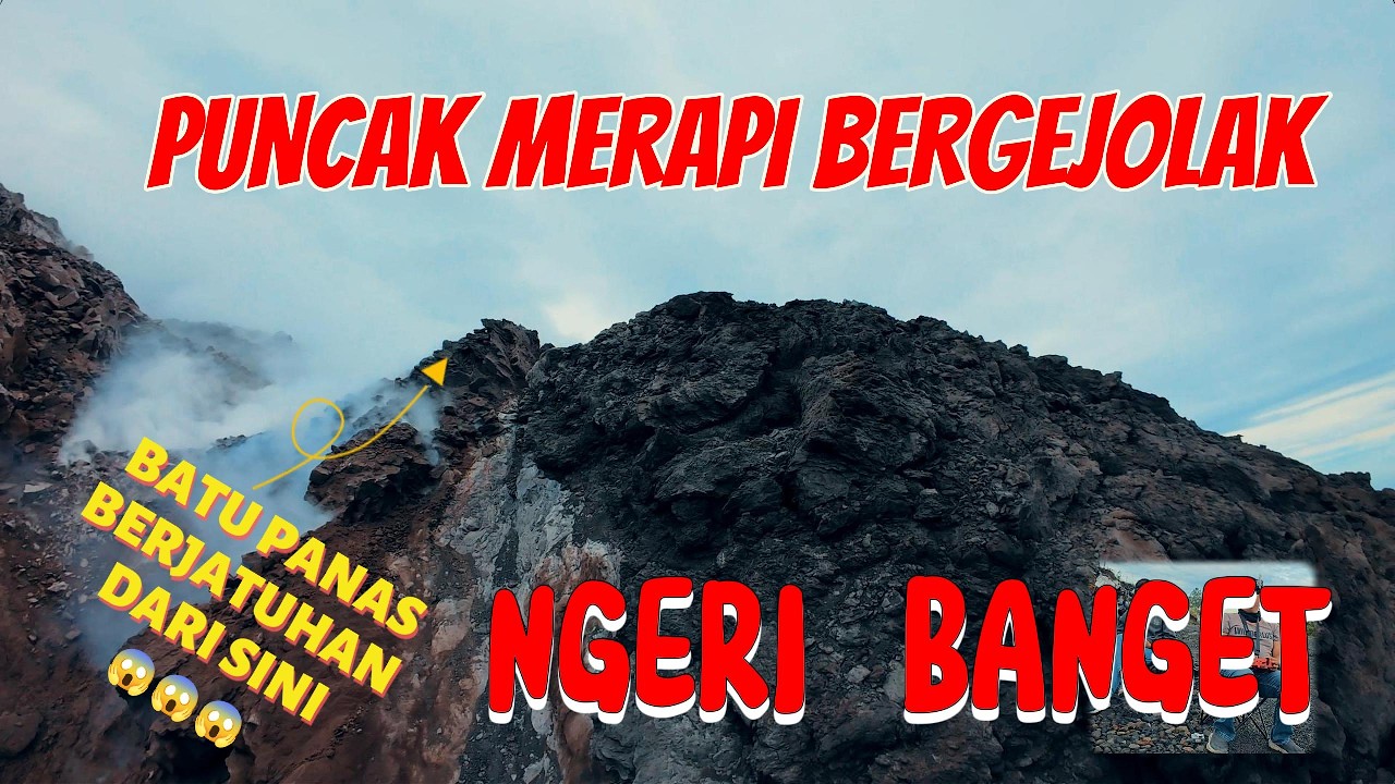 VIDEO UNTUK PARA PEMBERANI‼️⚠️ PUNCAK MERAPI  BERGEJOLAK SETELAH SEKIAN LAMA DIGUYUR HUJAN LEBAT😱😱😱